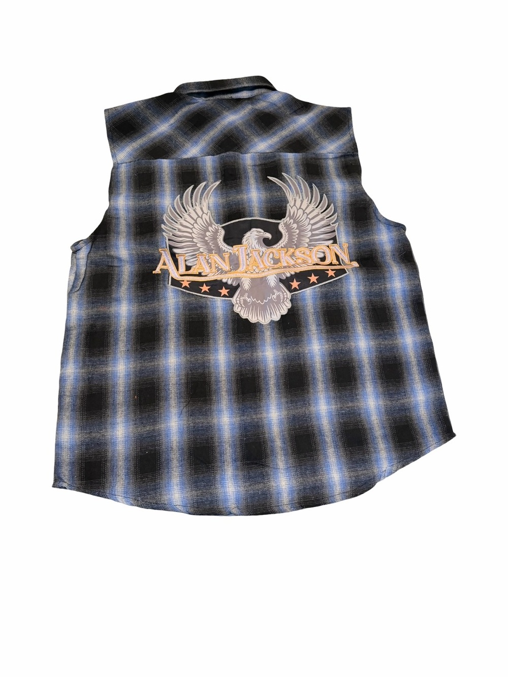 🔥🤠 Alan Jackson The Finale Nissan Stadium Nashville Concert Sleeveless Large 🎶⭐